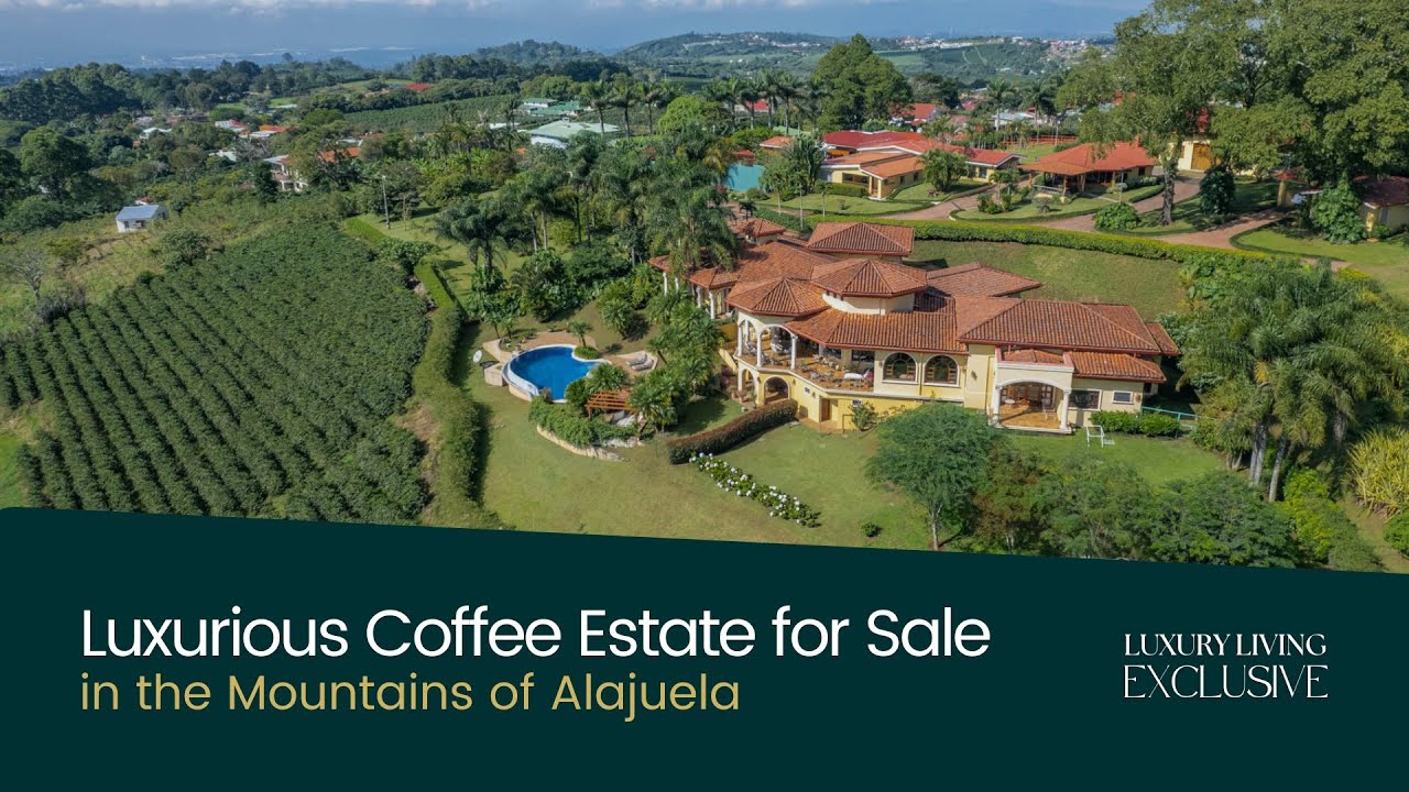The Cedars Residence – Luxurious Coffee Estate for Sale in the Mountains of Alajuela