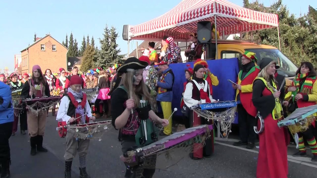 Bonn-Beuel - Karnevalszug , LiKüRa - 2015 mit Lübecks Freibeutermukke