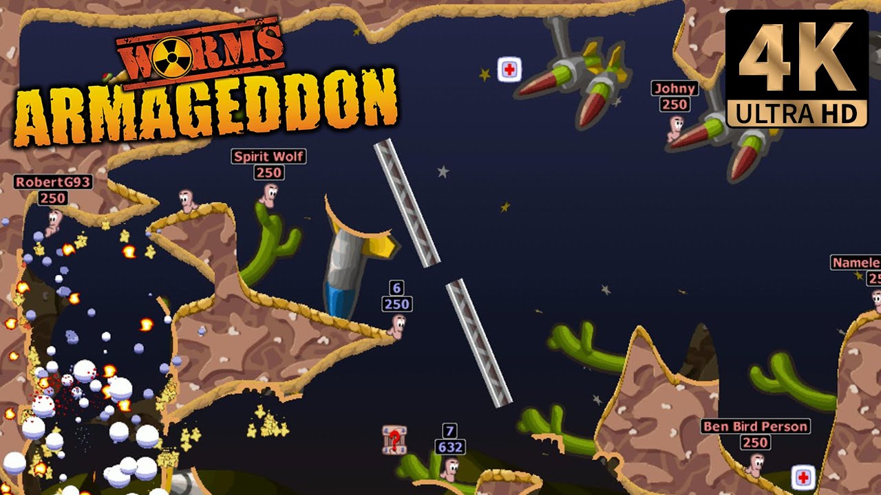 Worms Armageddon Online | Kaos 1v1 | PC 4K