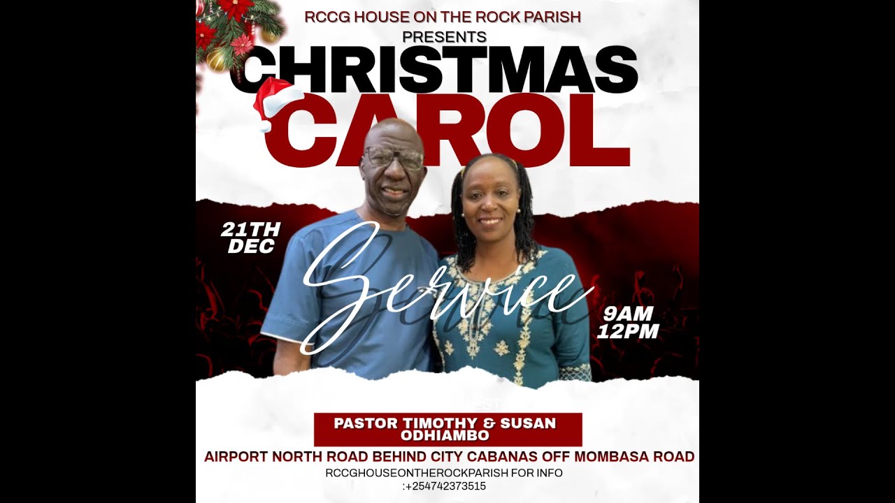 CHRISTMAS CAROLS SUNDAY SERVICE  || 21/12/2025 || RCCG HOUSE ON THE ROCK PARISH  NAIROBI #rccg