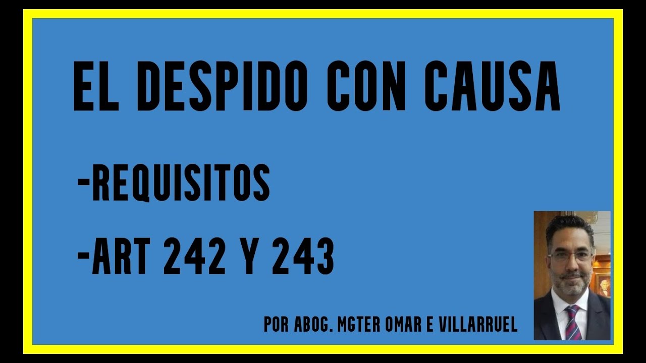 Despido con causa (explicación simple) -   Derecho Laboral para todos ✔✔