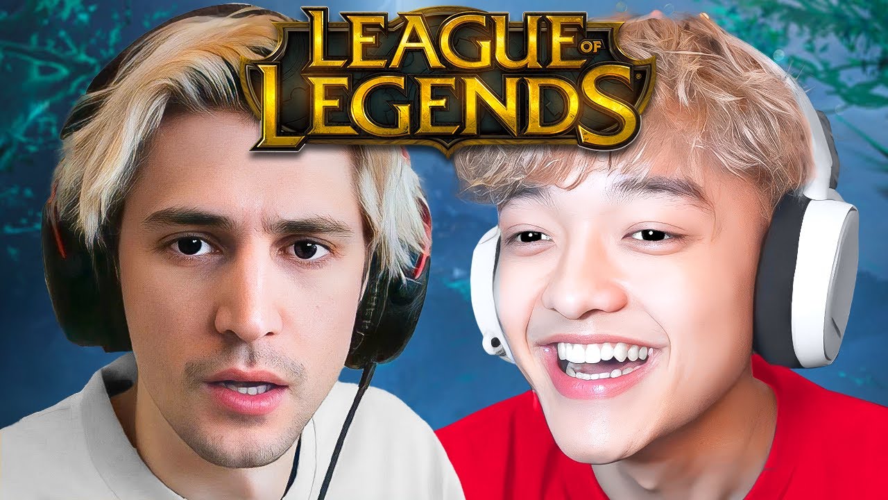 xQc VS JasonTheWeen League Of Legends 1V1..