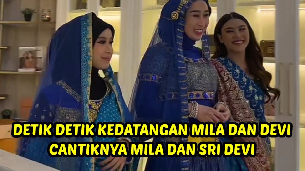 Mila dan sri devi paki pakaian india, valen dan afan terpesona melihat ini