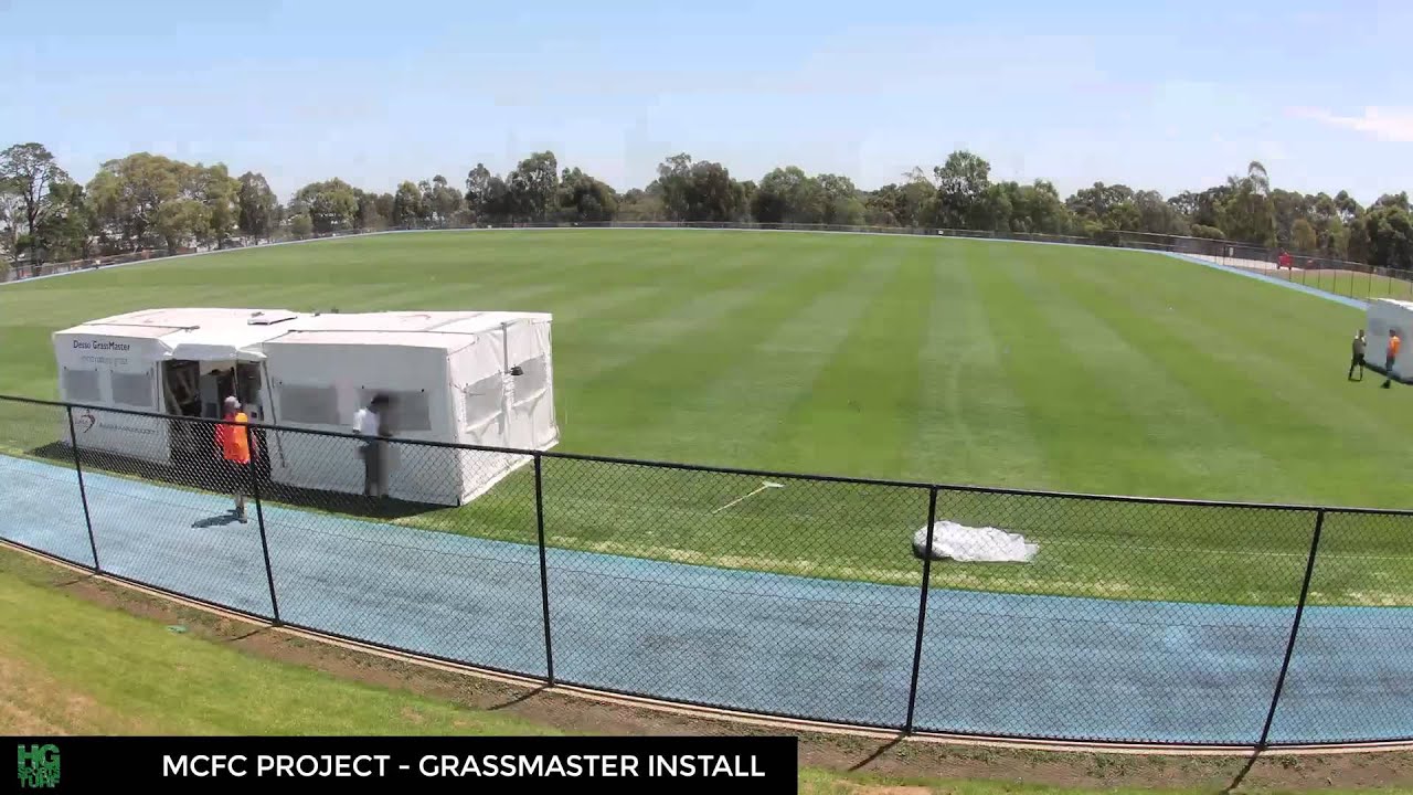 Timelapse installation GrassMaster pitch Melbourne CFA