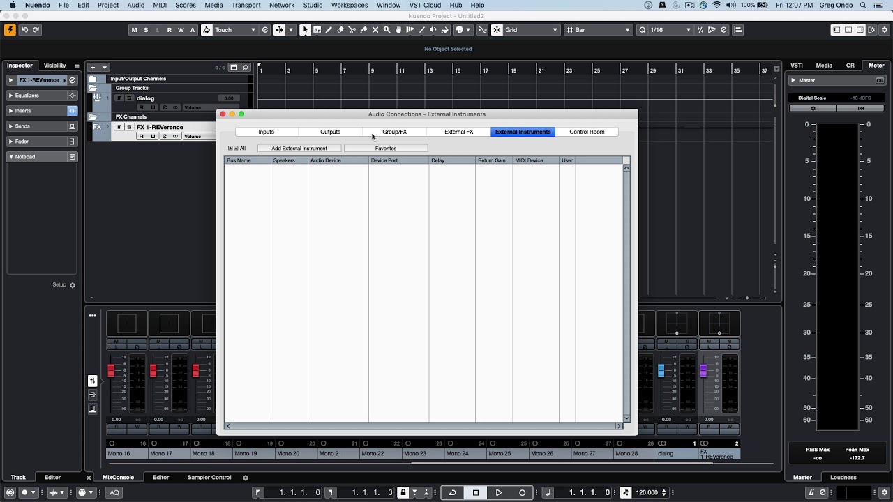 Nuendo 10.3 Master Class: - 1 Studio Setup and Audio Connections