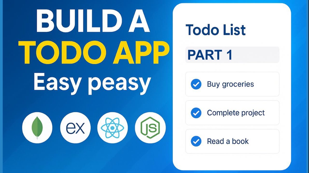 How to Build a Full Todo API with Node.js, Express & MongoDB (MERN Backend) 2025