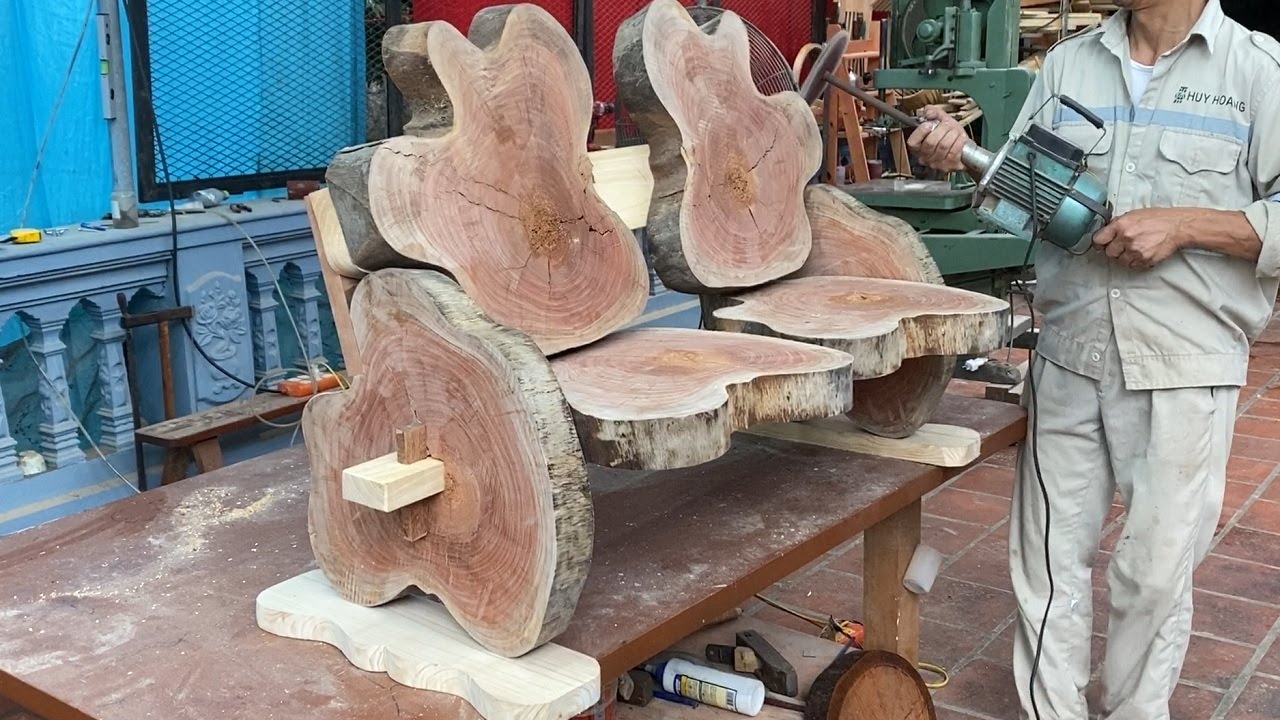 Extremely Creative Ideas For Woodworking Projects Recycling // Build Unique Outdoor Garden Chair