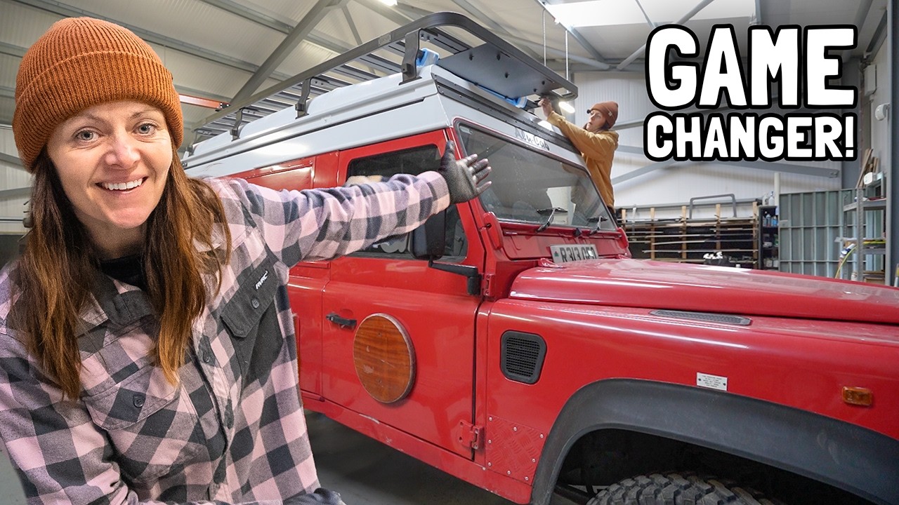 Готовимся к приключениям на пожарной машине! Кемпер Land Rover Defender 4x4.