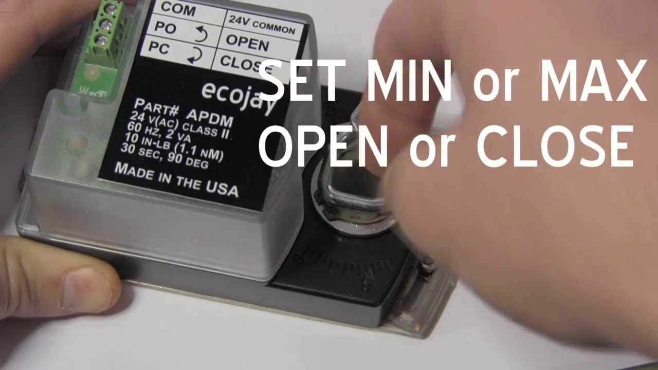 Ecojay SmartZone Round Power Open/Close Damper DSUP