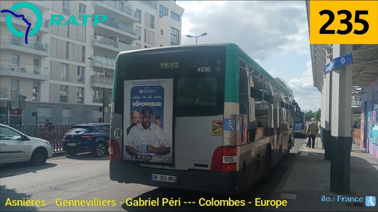 Bus 235 RATP - MAN Lion's City NL204 Hybride N°4030 Gabriel Péri - Métro --- Colombes - Europe