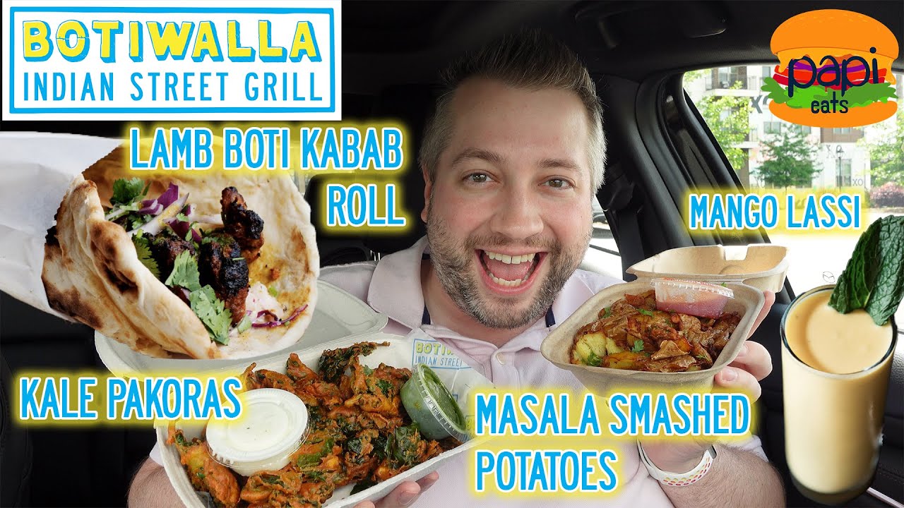 TRYING INDIAN STREET FOOD - BOTIWALLA Indian Street Grill - Charlotte, NC - First Time!