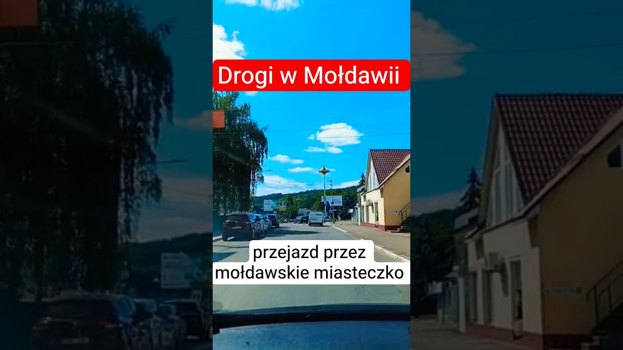 🇲🇩 Roads in Moldova. Driving through a Moldovan town #shorts