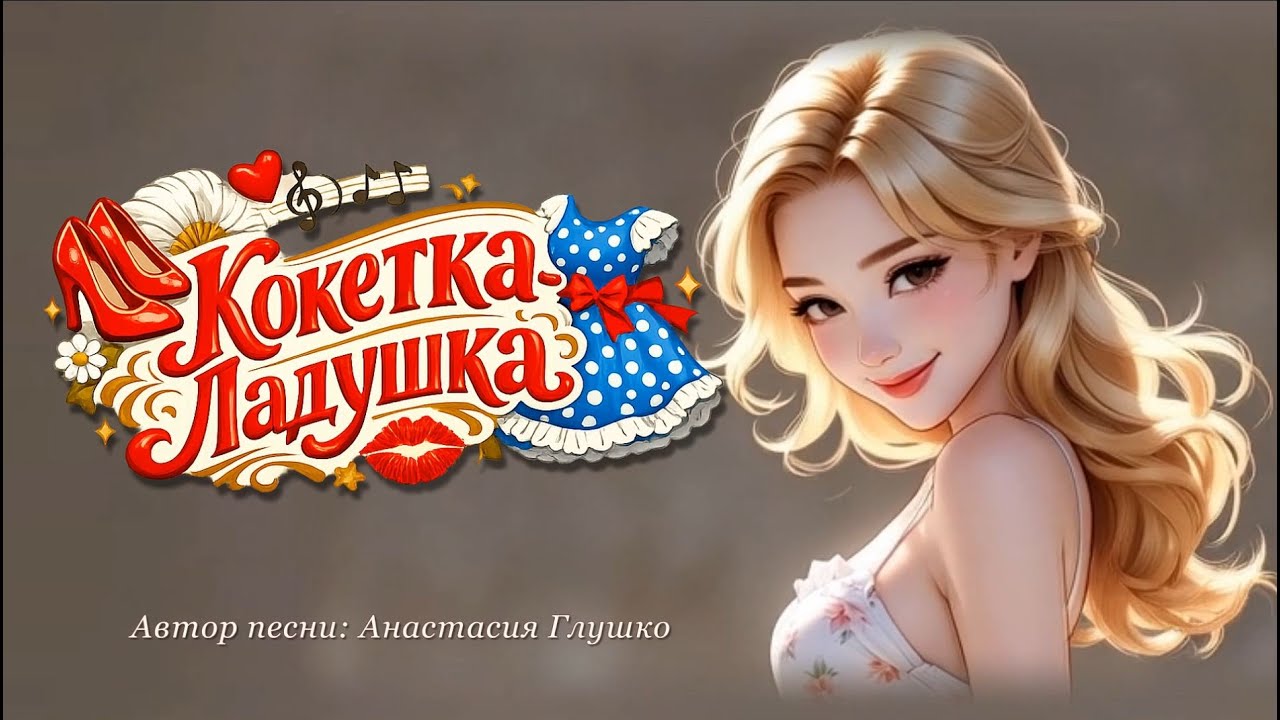 Кокетка-ладушка. Автор песни Анастасия Глушко.