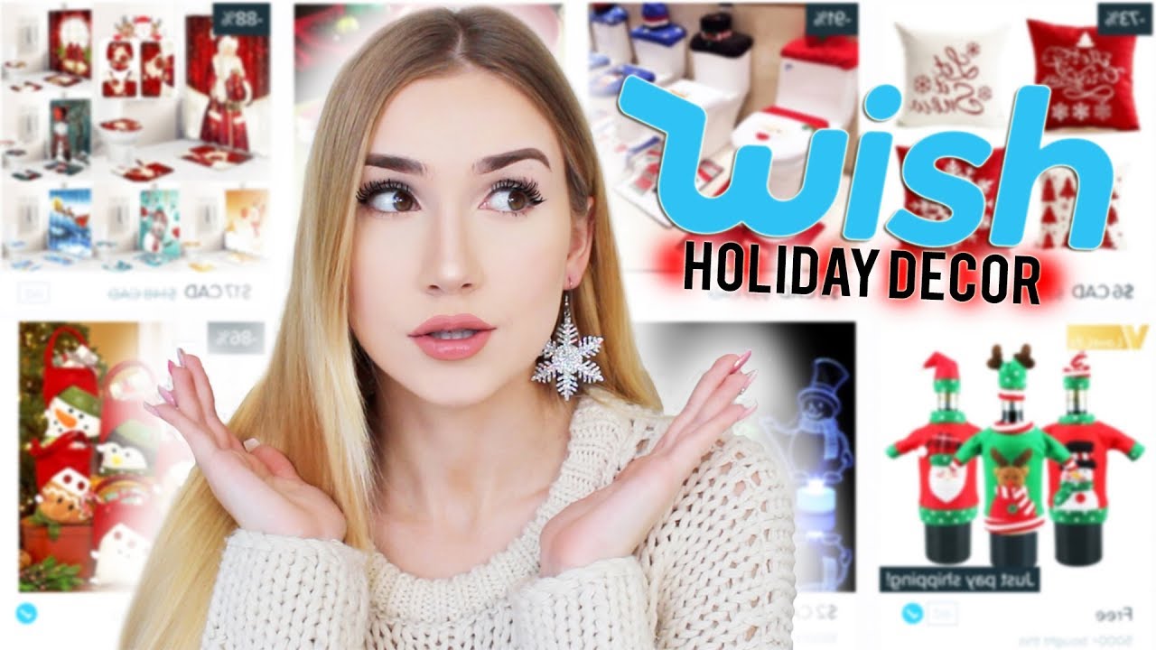 TRYING HOLIDAY DECORATIONS FROM WISH!!