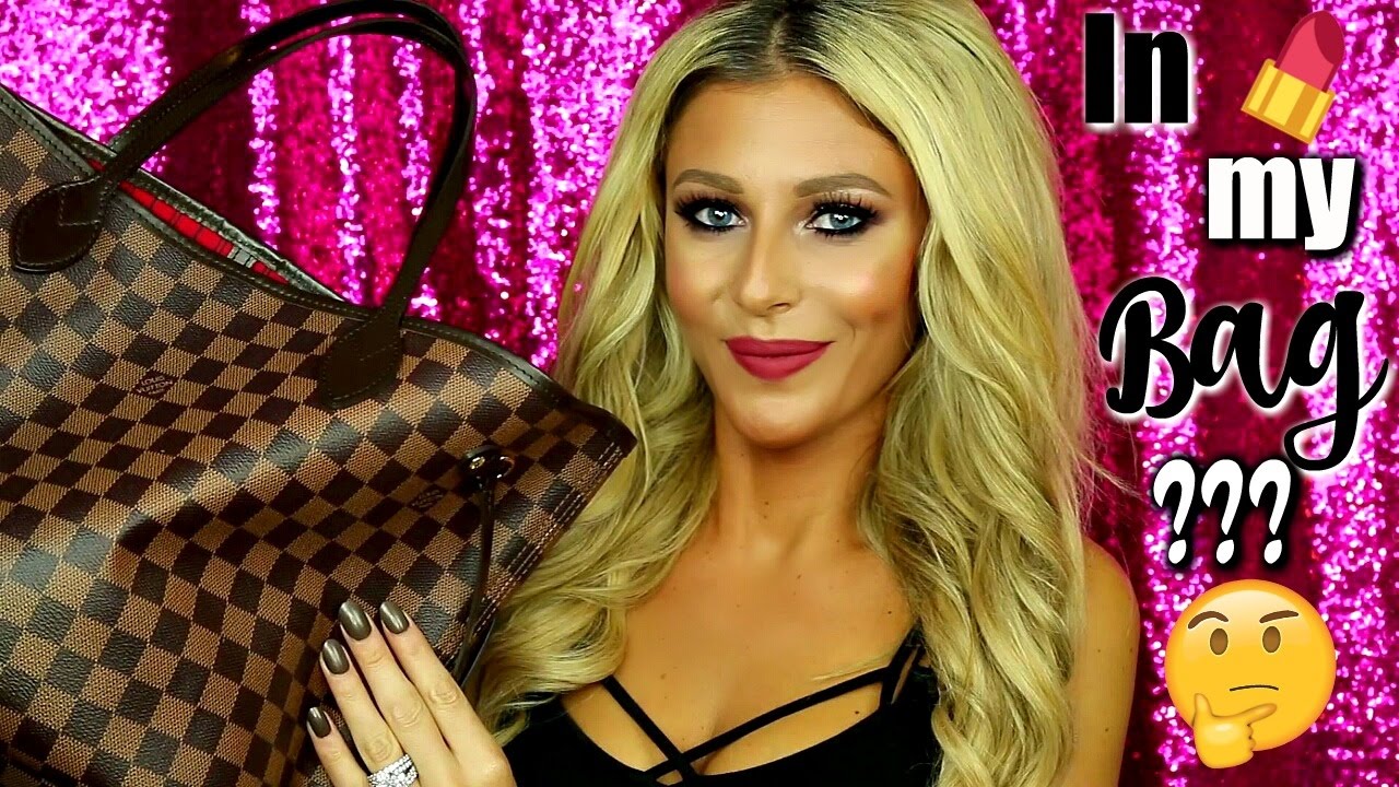 What's In My Bag Tag | Louis Vuitton Damier Ebene MM Neverfull
