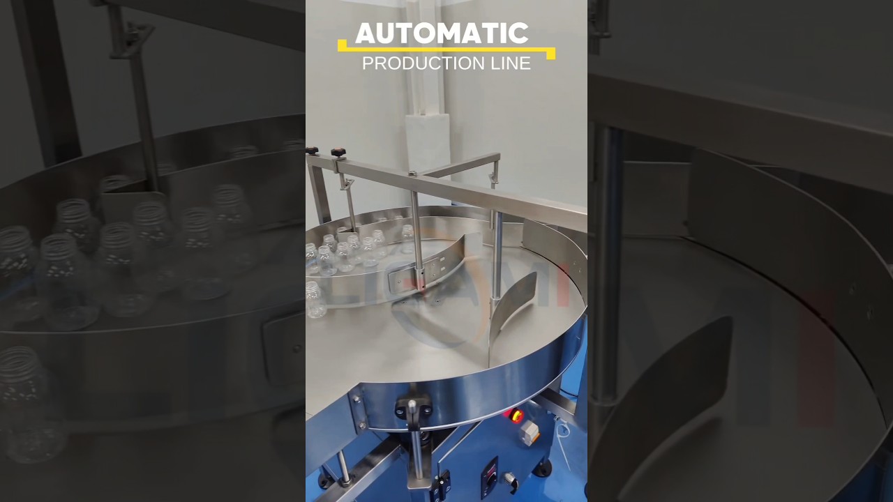 AUTOMATIC PRODUCTION LINE !UV Sterilizing, Round Table, Filling, Capping, Shrink Mesin 