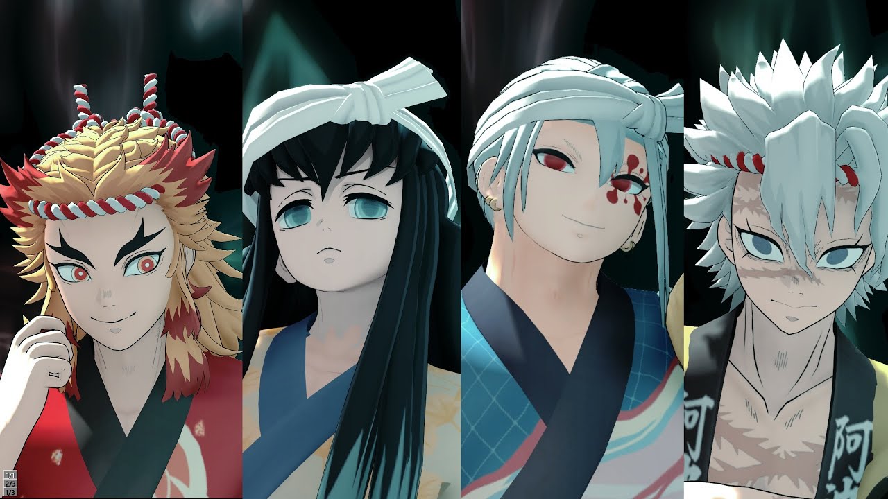 【鬼滅のMMD】ぼかろころしあむ【煉獄杏寿郎　時透無一郎　宇髄天元　不死川実弥】