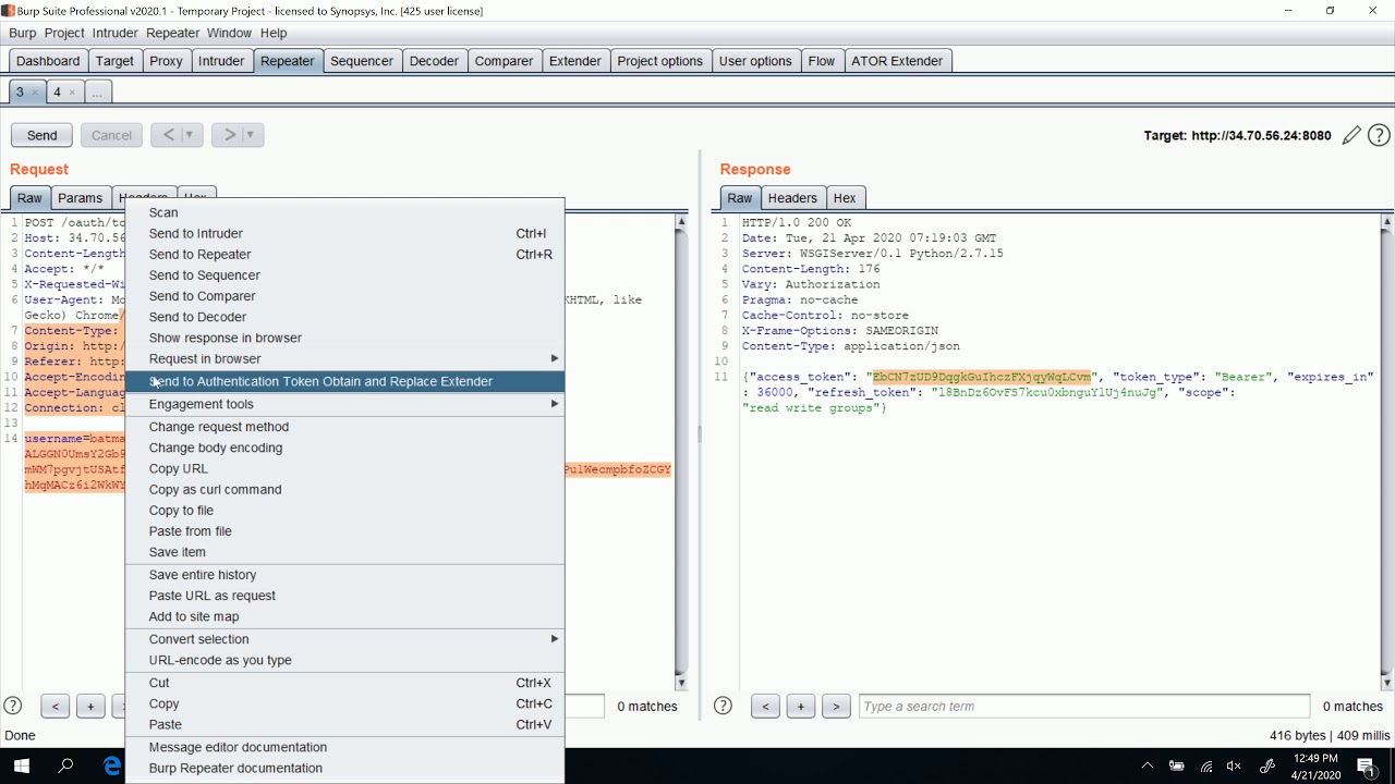 ATOR Burp Plugin