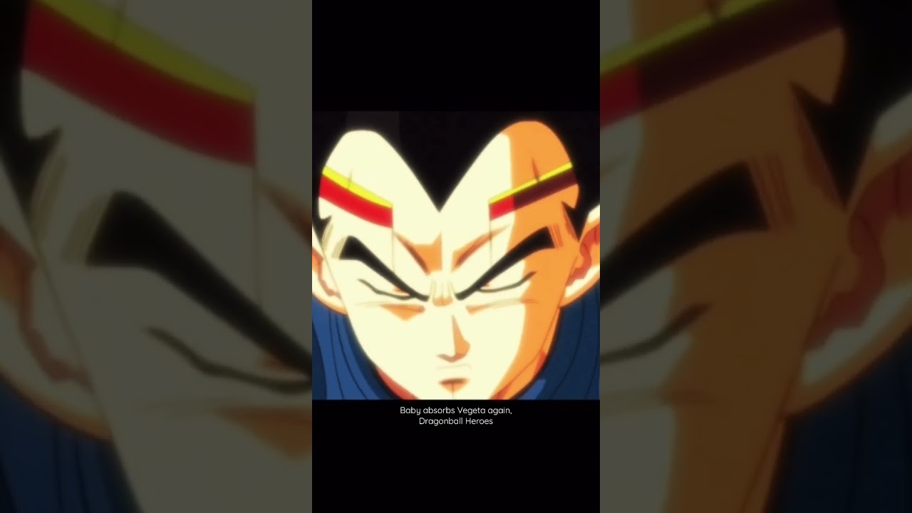 #vegeta Dragonball heroes transformation absorbed from Tuffle like Baby from #dbgt #transformation