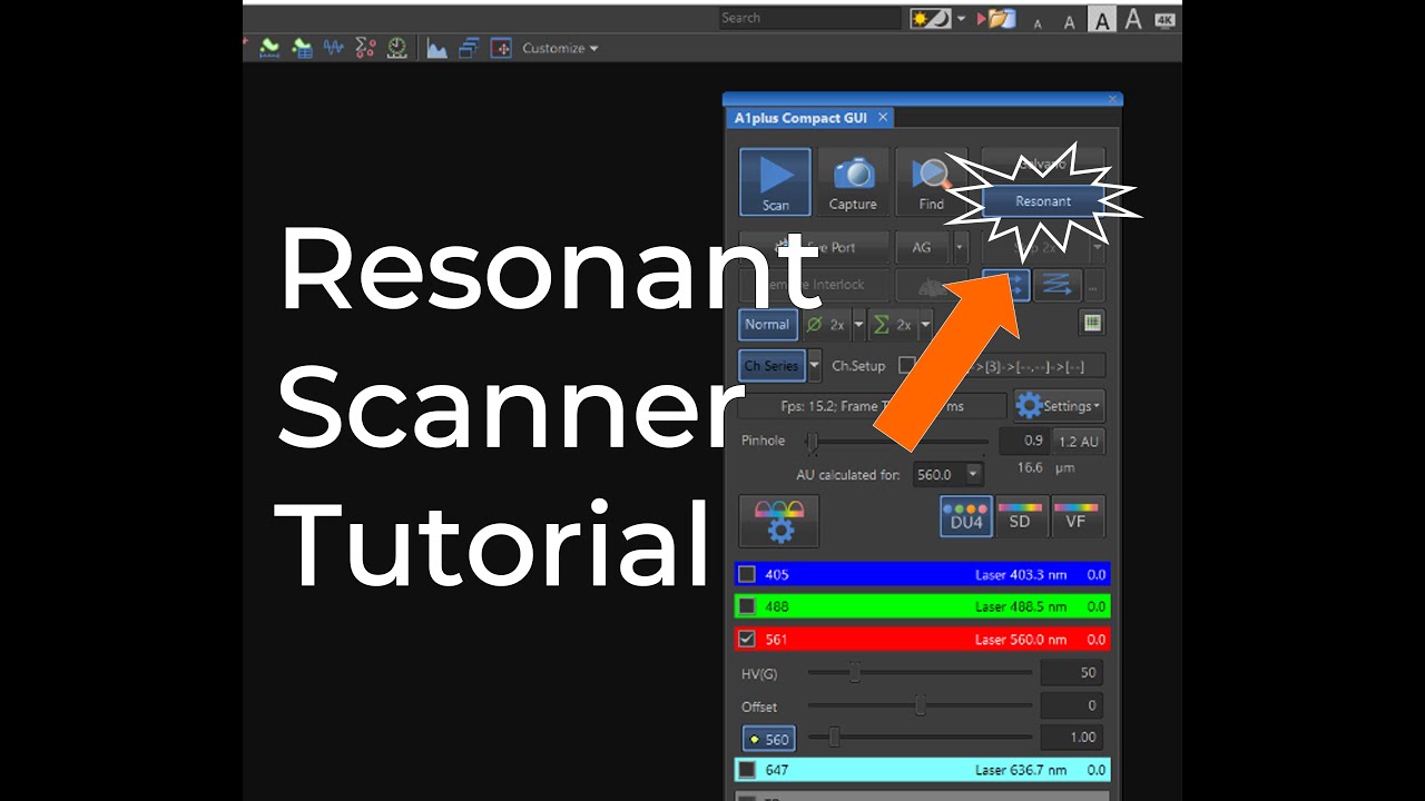 Resonant scanner tutorial