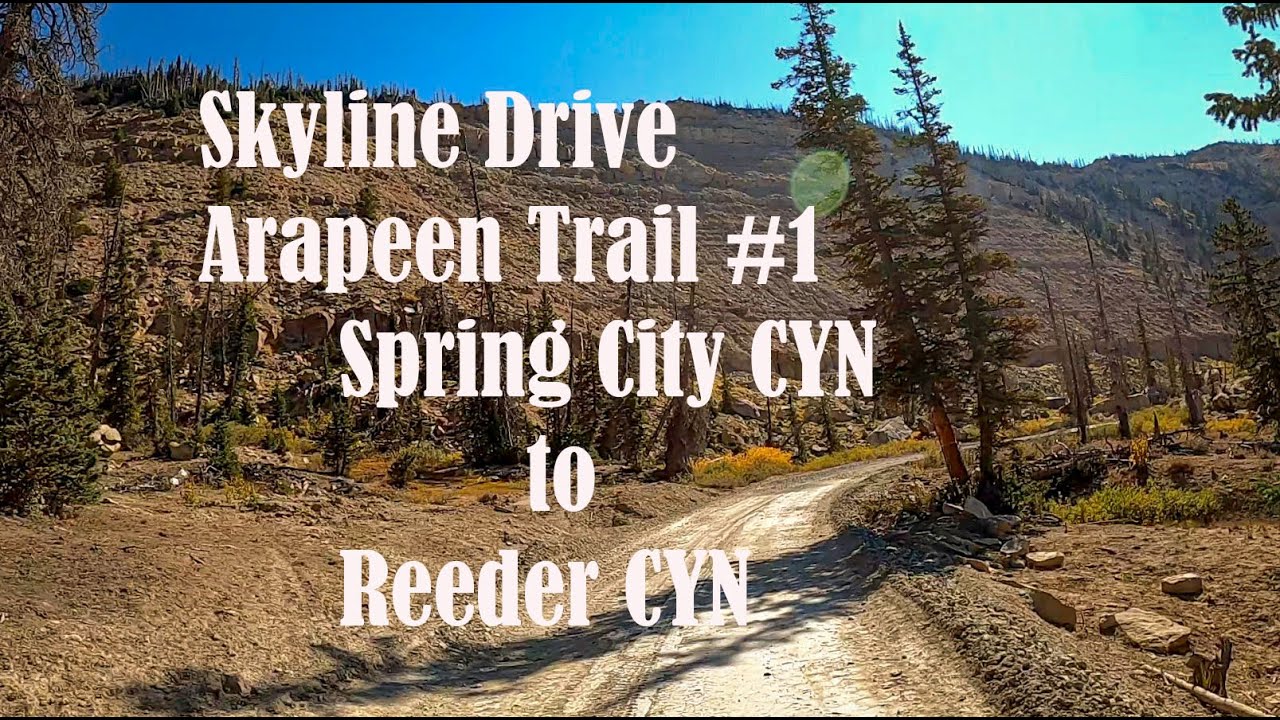 Arapeen ATV trail #1 Skyline Drive. Spring City to Reeder Canyon
