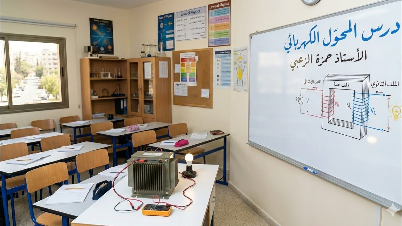 الحصة 16 / المحول الكهربائي وتطبيقات عملية على دارات Ac / توجيهي 2008 #اكسبلور #physics  #education 