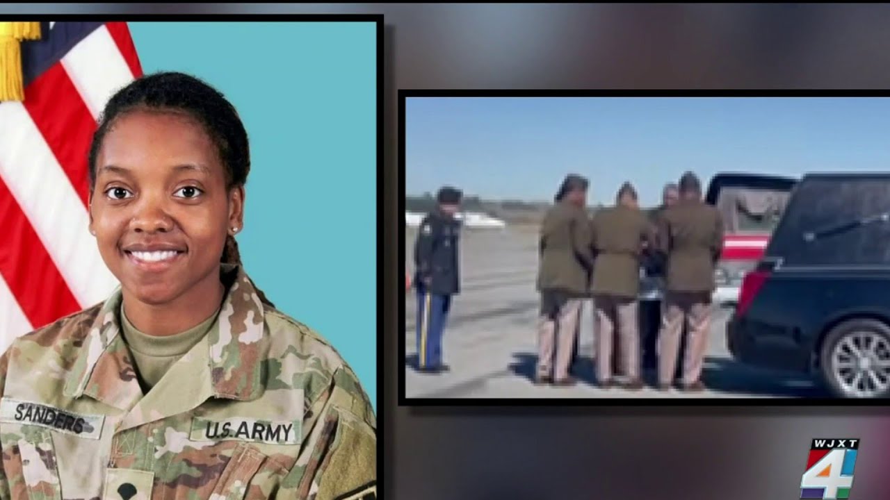 Procession from Jacksonville airport to hometown of Waycross honors fallen soldier Kennedy Sanders