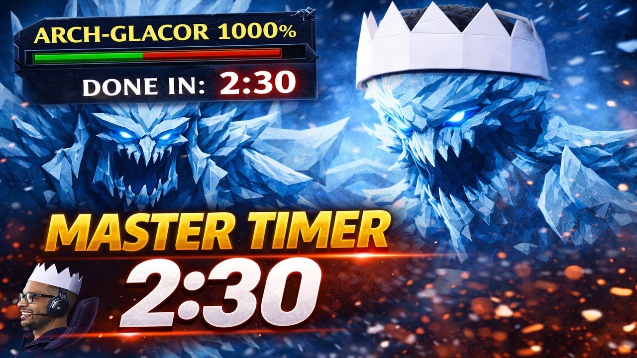 ARCH-GLACOR 1000% MASTER TIMER COMPLETED IN 2:30 | RuneScape 3
