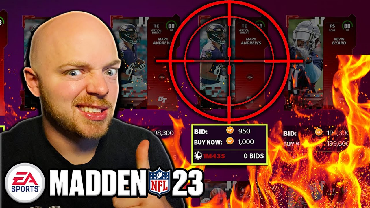 HOW TO SNIPE IN MADDEN 23 (BEST COIN MAKING METHOD)