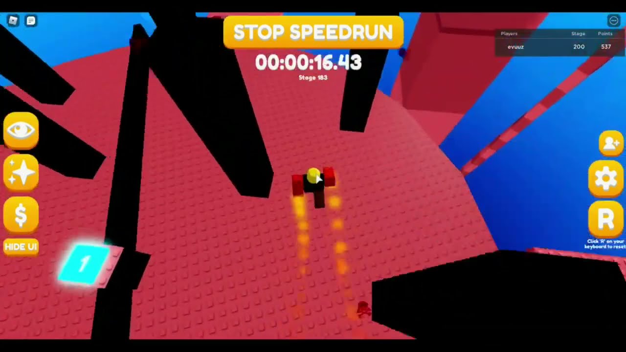 Arenoir's Difficulty Chart Obby - Insane speedrun in 2:34.1s