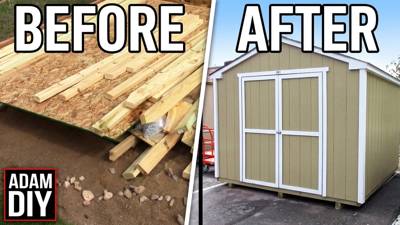 Building a pre-cut wood shed  - What to expect - Home Depot's Princeton