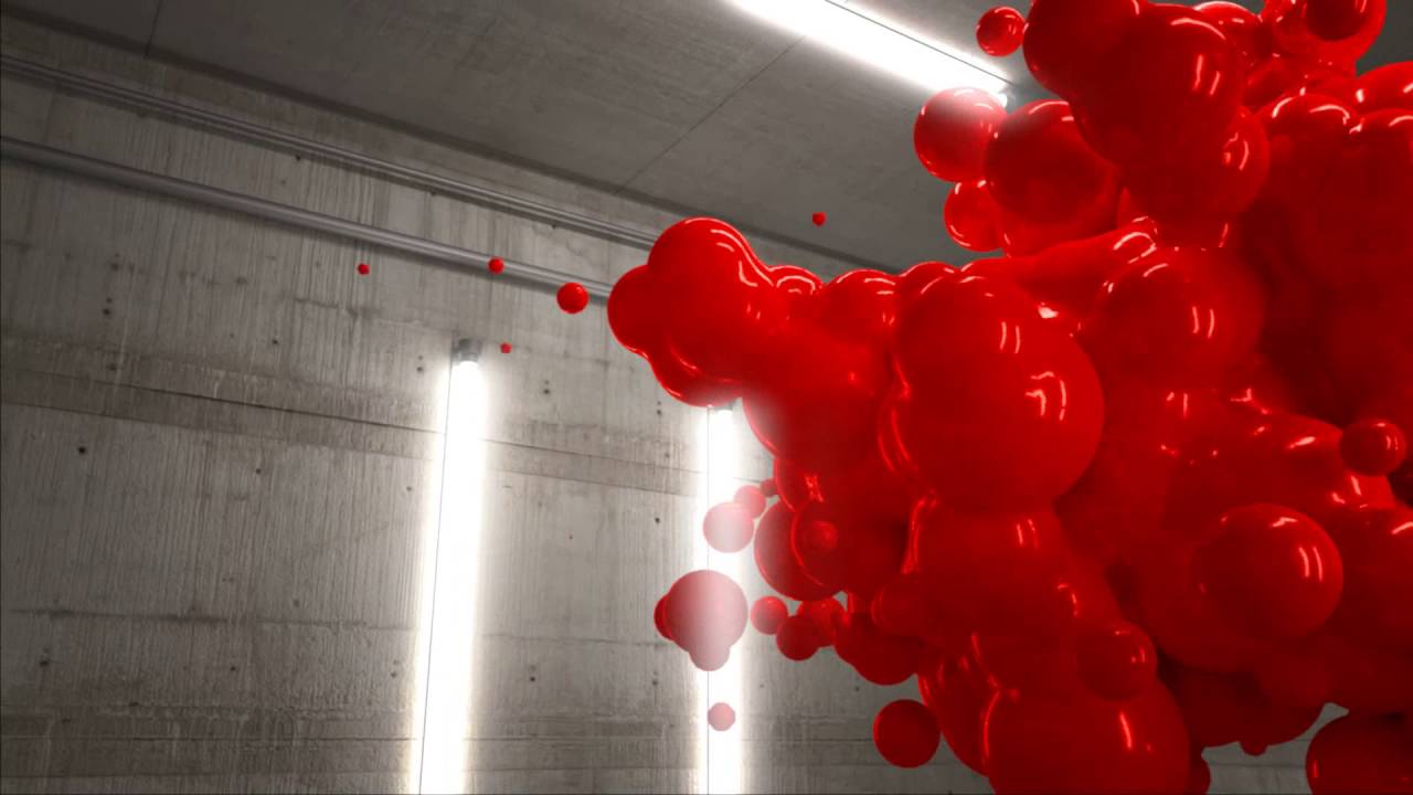 Floating Blob VZ Logo Animation Special Effects Clip With Audio