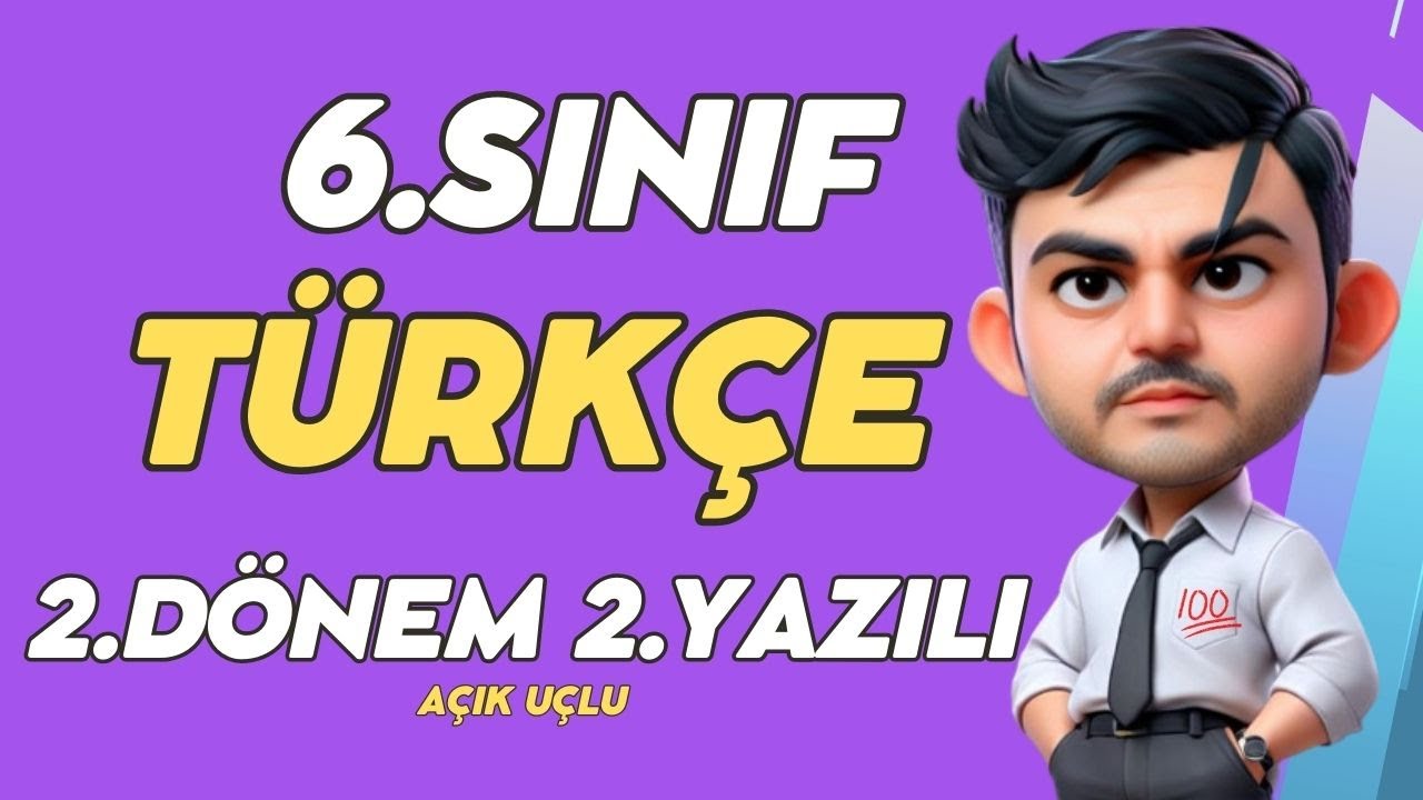 #2025 ❗6. Sınıf TÜRKÇE 2.Dönem 2.Yazılı |%99 Çıkabilir🧑‍🏫