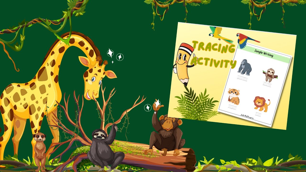 Collect All!! Collectible Jungle Worksheets for Kids Jungle Animals Activities Jungle Coloring