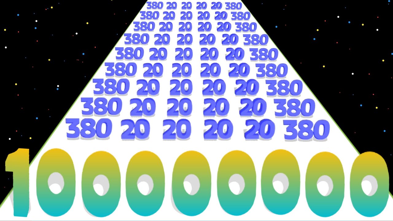 Number Run Merge Number Master ( infinity ads clicker) Math game Max level Number Run 3D Level Up