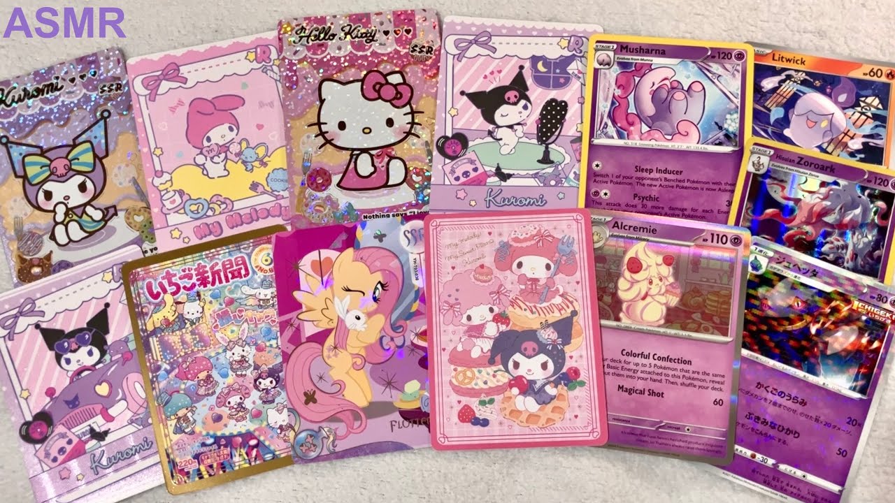ASMR Pokémon/Sanrio Trading Card Haul