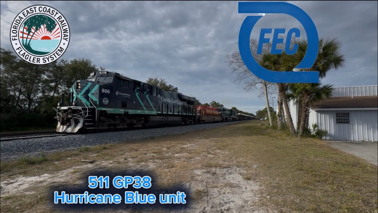 FEC 105 and 206 through Titusville on a nice warm day