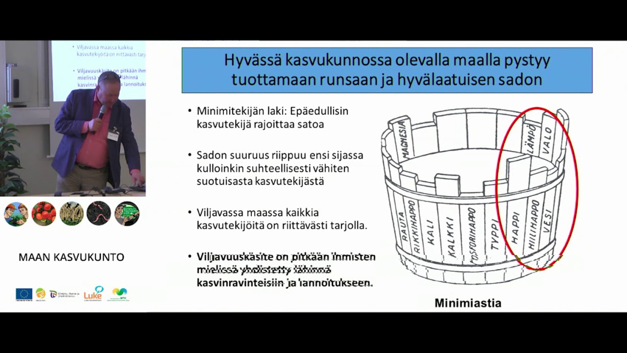 Maan fysikaalinen ja kemiallinen kasvukunto - Markku Yli-Halla, HY