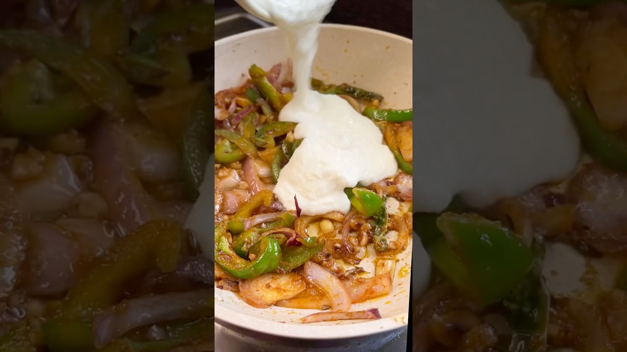 Dahi Shimla Mirchi Recipe | Quick & Tasty Capsicum Sabji | #shorts#recipe #shortsviral