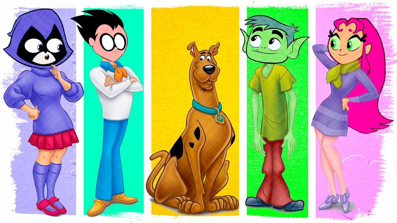 Teen Titans Go! Transforms into Scooby Doo Characters | Fun Coloring Videos For Kids