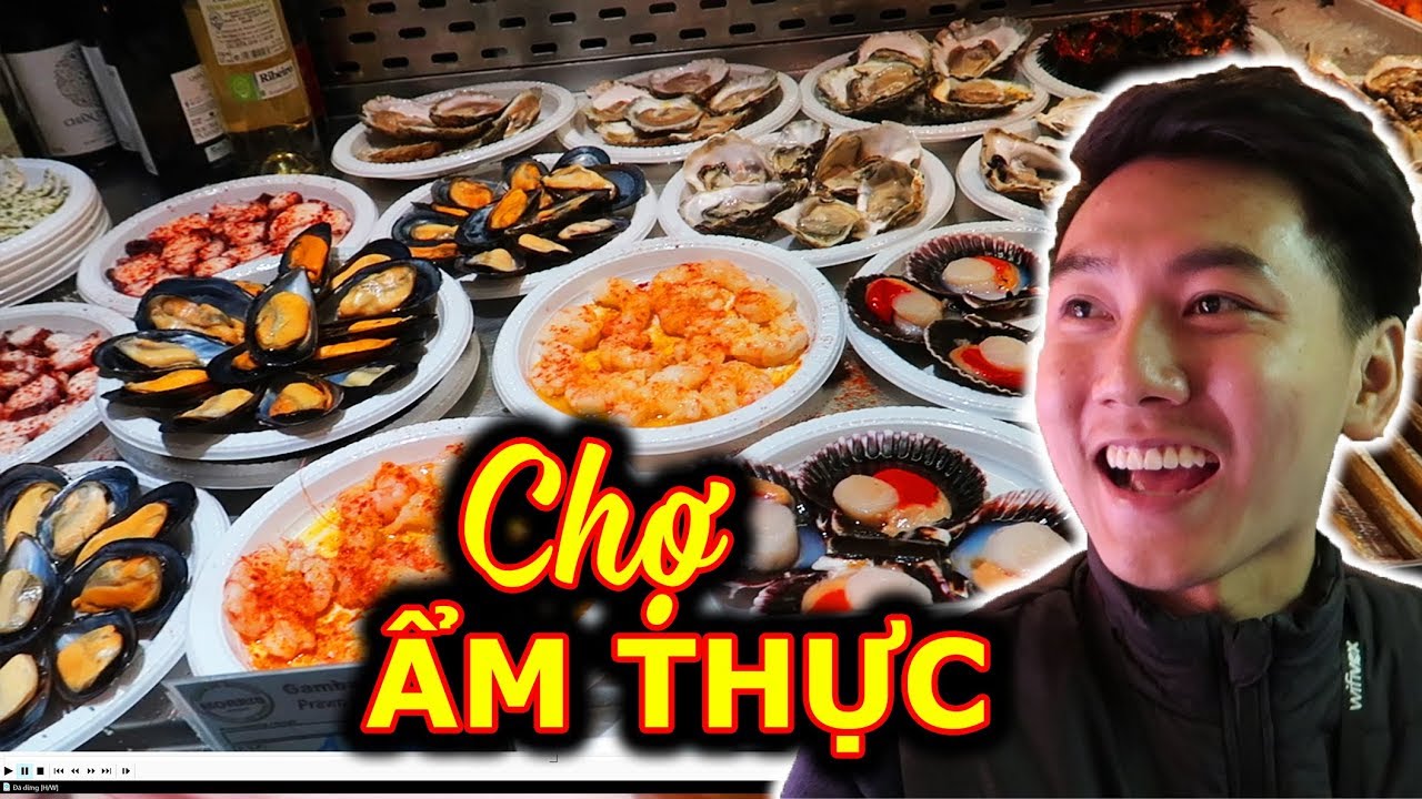 ĂN HẢI SẢN ở chợ Tây Ban Nha |Du lịch Châu Âu