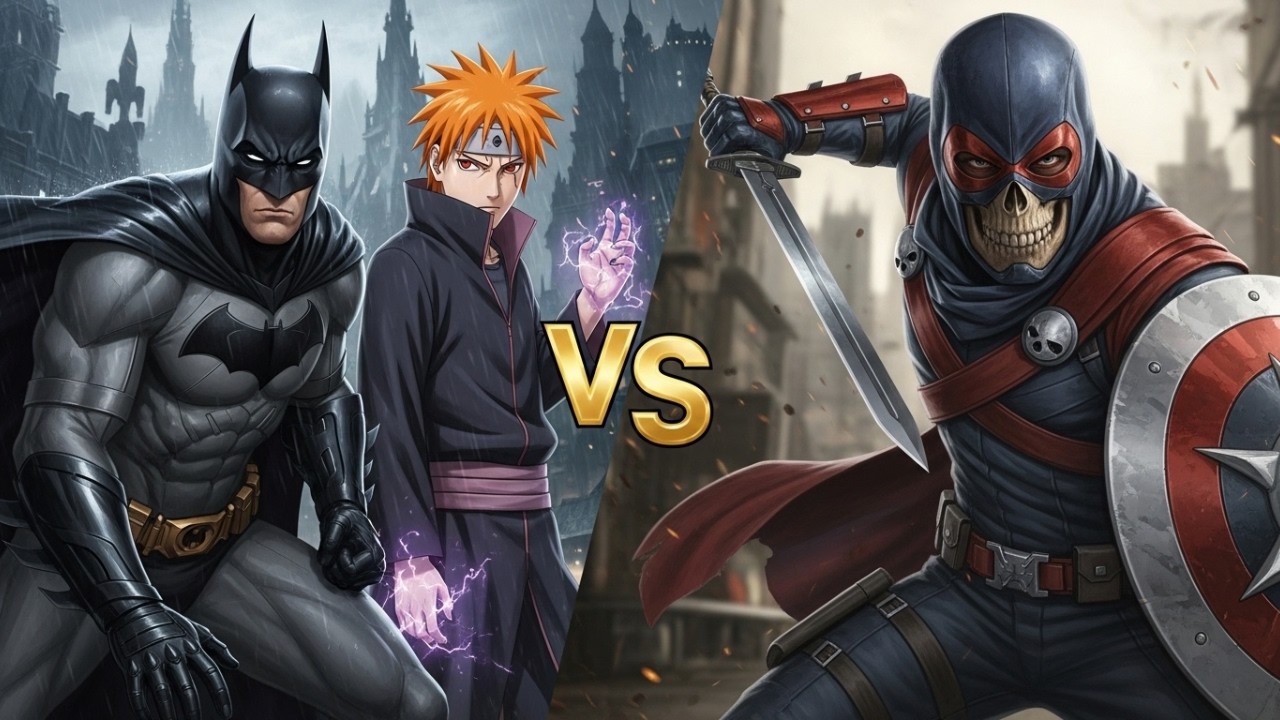 Batman and Pain Nagato Discuss 'CONTINGENCY PLAN FOR TASKMASTER'