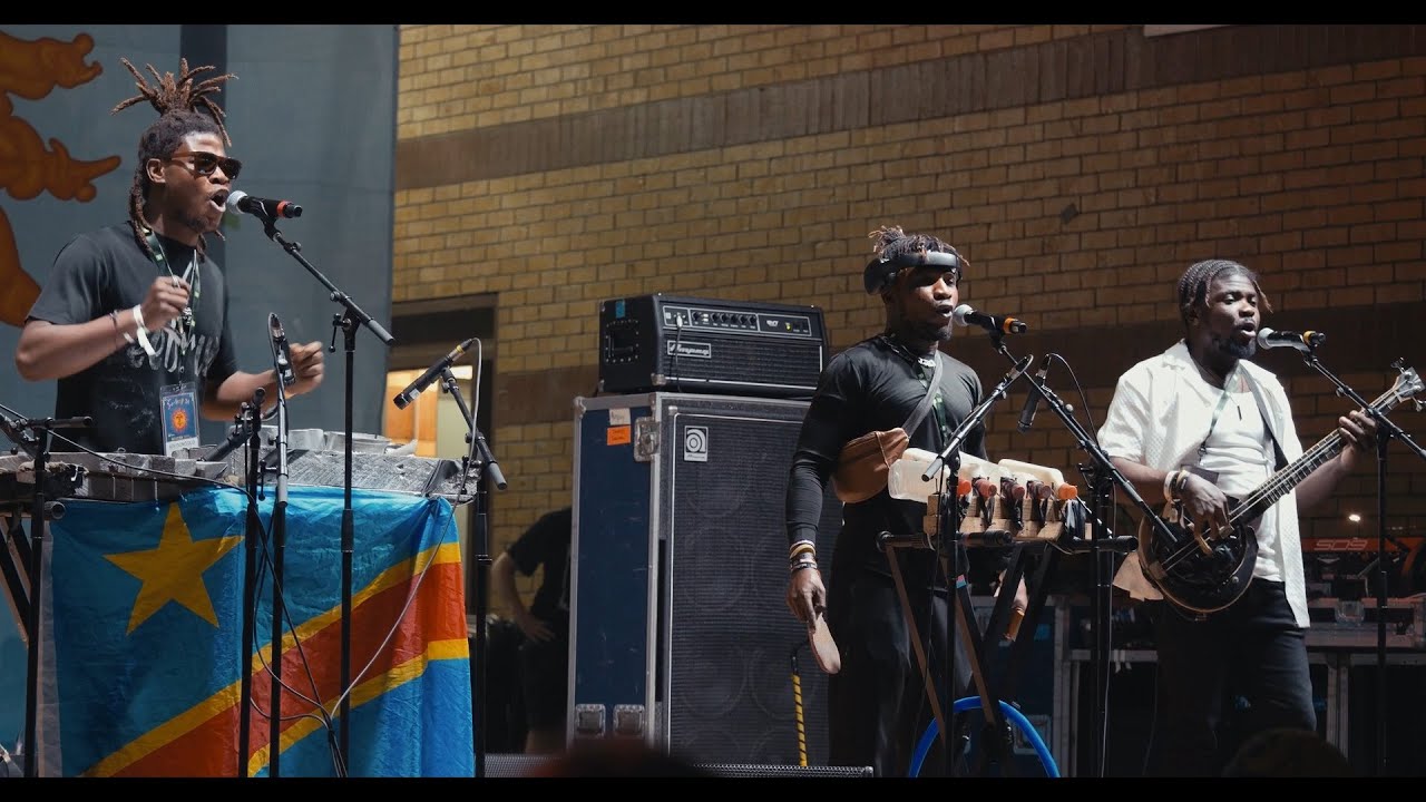 Kin'Gongolo Kiniata performs at TD London Sunfest 2024