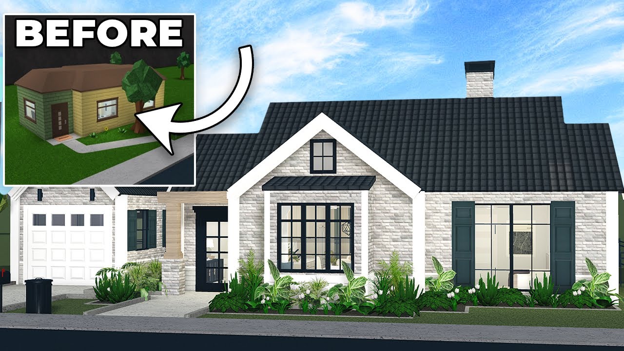 RENOVATING the STARTER HOUSE to be REALISTIC | 100k budget | ROBLOX Bloxburg