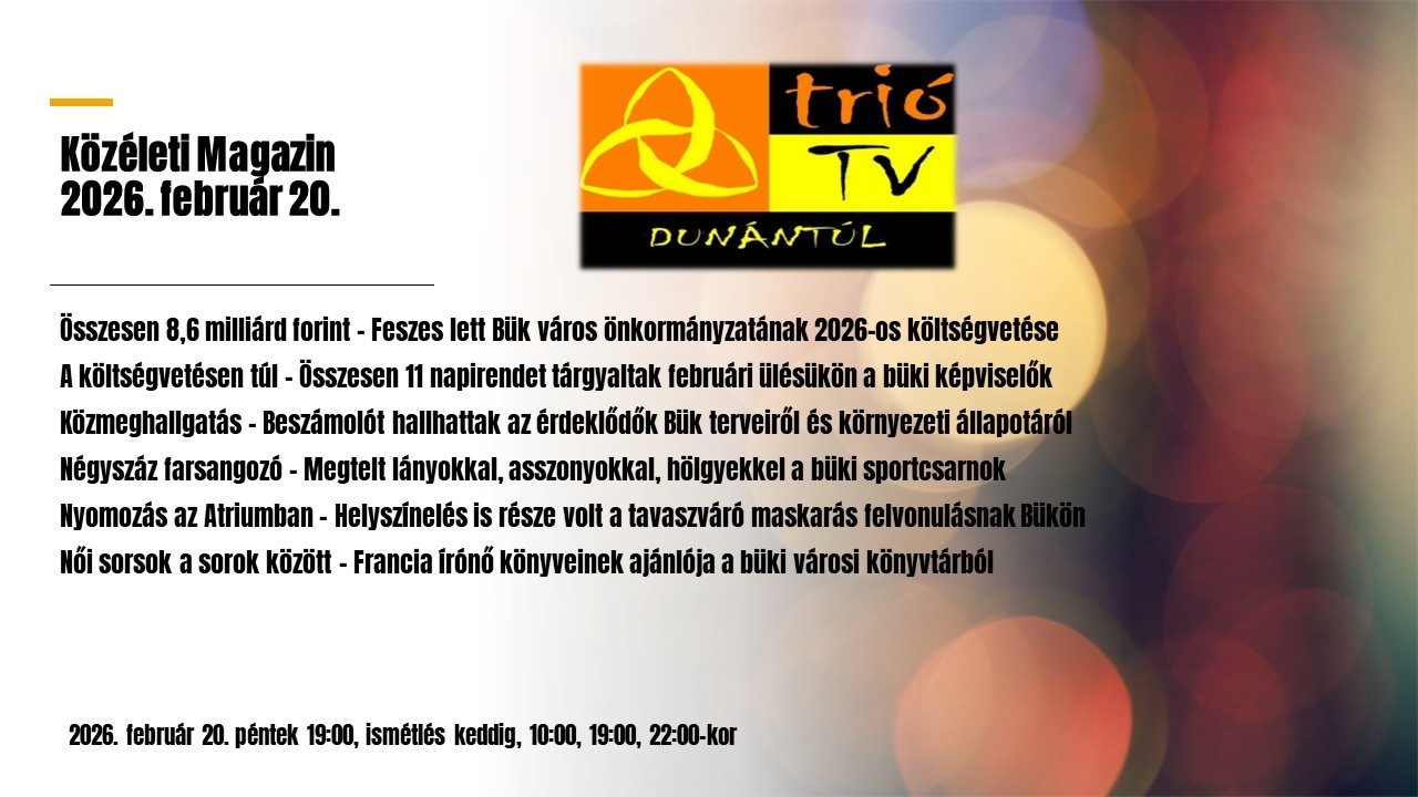 Közéleti Magazin 2026. február 20.
