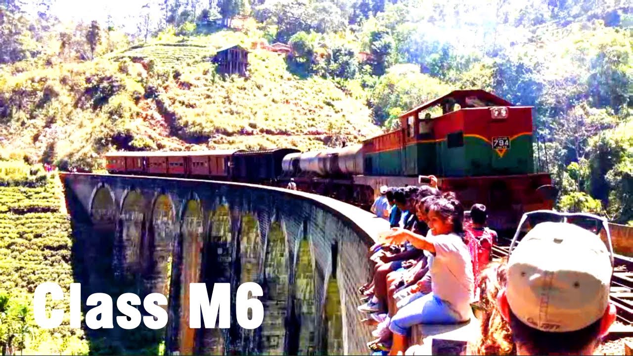 Class M6 794 Locomotive on Nine Arch Bridge, Demodara, Ella | Sri Lanka Train Journey.