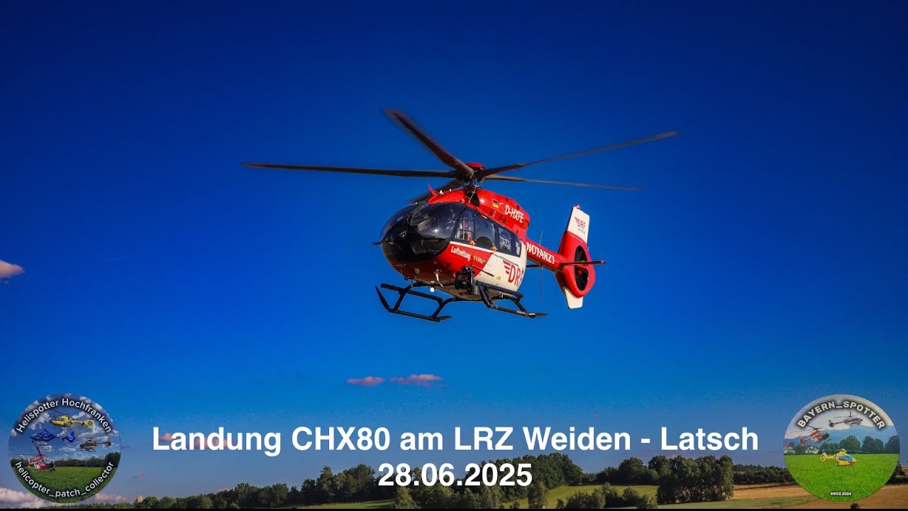 Christoph 80 Landung am LRZ