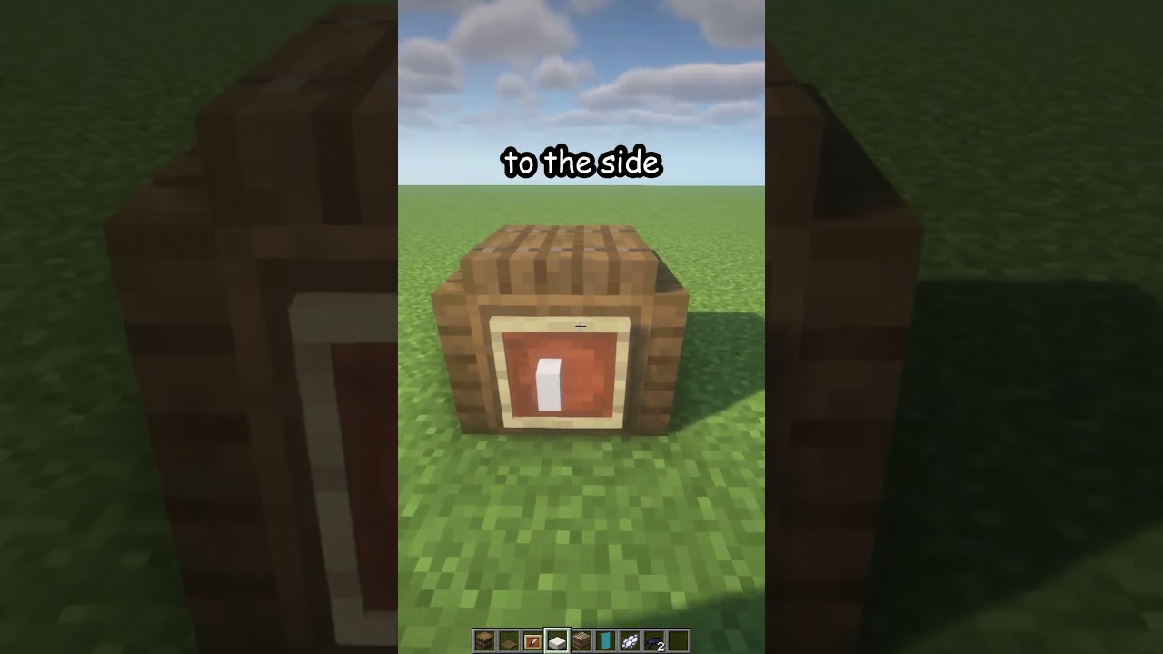 SIMPLE MINECRAFT FRIDGE #minecraft #shorts