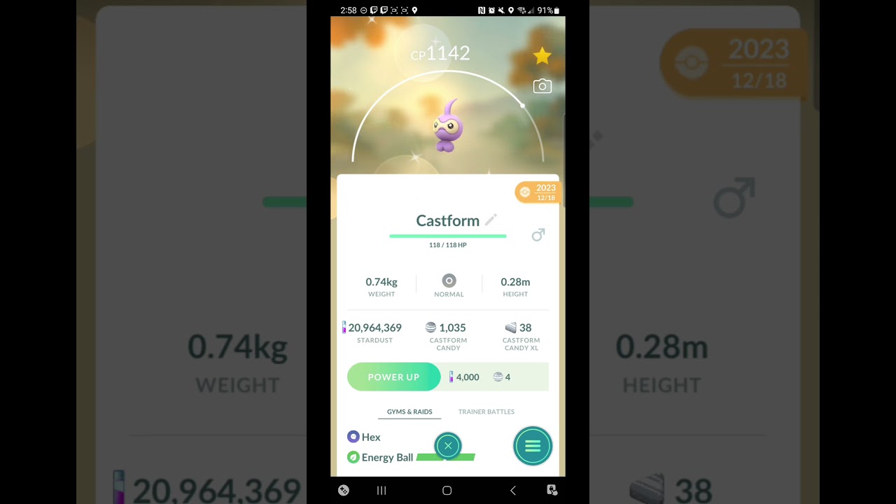 Castform Spotlight Hour with 2x Catch XP