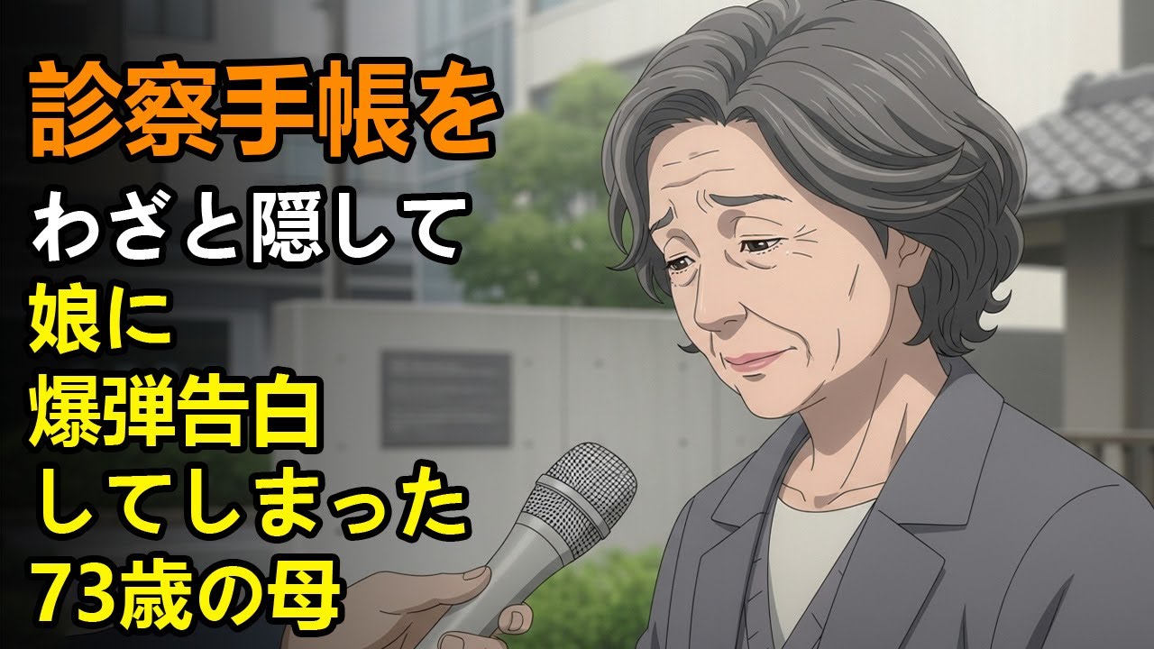 診察手帳をわざと隠して、娘に爆弾告白してしまった73歳の母
